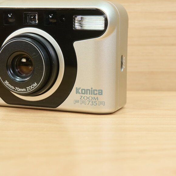 Vintage Konica Zoom FR735 R Point and Shoot 35mm Film Camera / Tested & Working - Picture 4 of 8